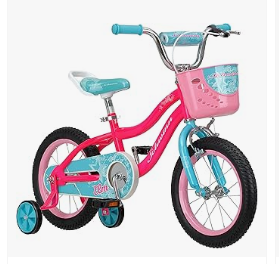 Schwinn Tricycle for Kids - Schwinn Koen & Elm BMX Style Toddler and Kids Bike, For Girls and Boys, 12-18-Inch Wheels, Training Wheels Included, Basket