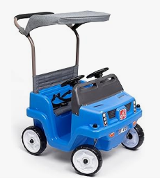 Step2 Water Table - Step2 Push Car, - Step2 Side-by-Side Push Around SUV, Kids Push Car, 2 Seats, Stroller Substitute, Includes Seat Belts & Horns, Made of Durable Plastic