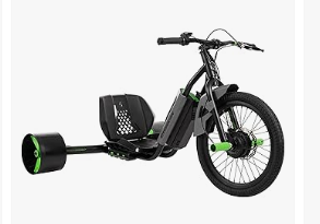 Huffy Bikes - Huffy Electric Drift Tricycle, 250W Motor 36V Battery Trike, Ages 14+, Green Machine