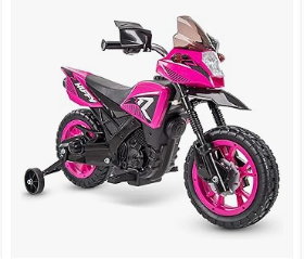 Huffy Bikes - Huffy Ride on Motorcycle for Kids, Ideal for Ages 2-5 Years Old, 6V Ride On Motorcycle, Training Wheels, Realistic Engine Sounds
