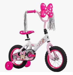 Disney Minnie Mouse - Disney - Baby Bike & Trike, Scooter & Wagons - Huffy Disney Girls' Bikes, 12/16 Inch Sizes, Ages 3+ Years Old, Disney Princess, Minnie Mouse, Frozen Bicycles