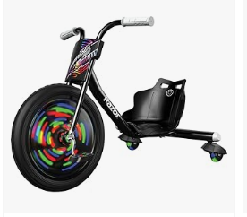 Razor Bike - Razor Brand Kids Trike, Bike and Scooters - Razor Rip Rider 360 Lightshow - Black - FFP (20036517)