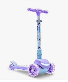 Disney Frozen Bike, Tricycle & Scooter - Jetson Character Kids Kick Scooter, LED Lights on Stem & Light-Up Wheels, Lightweight Frame, Height-Adjustable Handlebar