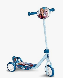 Disney Frozen Bike, Tricycle & Scooter - Disney Anna, Elsa, RN244050 Frozen II 3-Wheel Scooter, Blue, 49 x 12 x 22 cm