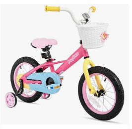 JOYSTAR Kids Bike - JOYSTAR12 14 16 Inch Kids Bike for 2-7 Years Girls 33-53 Inch Tall, Toddler Girl Bike with Training Wheels, Rainbow Bikes