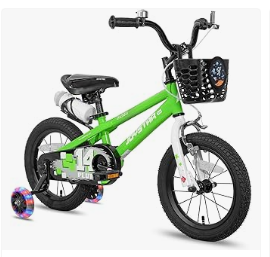 JOYSTAR Kids Bike - JOYSTAR Pluto 12 14 16 18 20 Inch Kids Bike with Light Up Training Wheels, Kids' Bicycle for Boys Girls Age 3-12 Years