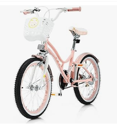 INFANS Baby Stroller & Walker, Tricycle & Bike, Kids Ride on Car - INFANS Kids Bike 18 Inch with 95% Assembled, Adjustable Seat, Balance or Training Wheels, Coaster Brake, Toddler Children