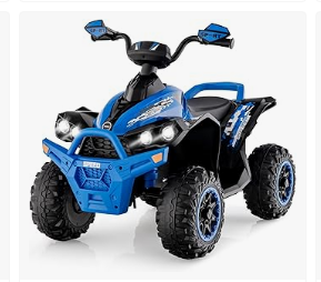 INFANS Baby Stroller & Walker, Tricycle & Bike, Kids Ride on Car - INFANS Kids Ride on ATV, 12V 4 Wheeler Quad Toy Vehicle with Music, Horn, High Low Speeds, LED Lights, Electric Ride On Toy