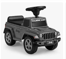 INFANS Baby Stroller & Walker, Tricycle & Bike, Kids Ride on Car - INFANS Kids Ride On Push Car, Licensed Jeep Foot-to-Floor Sliding Toddler Toy with Engine Sound, Horn, Under Seat Storage, Baby Walking Racer Gift for Boys Girls Age 1.5-3 (Gray)