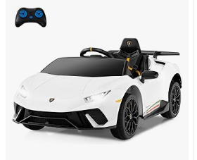 INFANS Baby Stroller & Walker, Tricycle & Bike, Kids Ride on Car - Licensed Lamborghini Huracan Ride on Car by INFANS, 12V Kids Electric Vehicle Battery Powered Toy with Remote Control