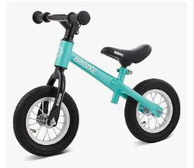 BOBIKE - Kids Balance Bike & Trike and kids Electric Vehicle - Bobike Toddler Balance Bike with Inflatable Rubber Tires, Kids Push Balance Bike Toys for 18 Month to 4 Year Old Boys Grils Adjustable