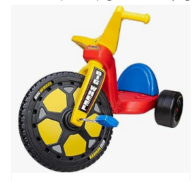 The Original Big Wheel - Bike & Trike - Schylling Big Wheel Speedster - BW16SO - Low-Riding Tricycle with Adjustable Seat for Growing Child up to 70 lbs. - Original