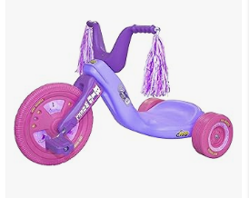 The Original Big Wheel - Bike & Trike - The Original Junior 11" Girls Rugged Big Wheel Trike Original Big Wheel Tricycle for Kids 3-8 - Indoor/Outdoor Toys Made in USA