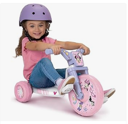 Minnie Mouse Bike & Trike, and Toys - MINNIE MOUSE Ride-On 10" Fly Wheels Junior Cruiser Tricycle with Sounds - Toddler Bike Trike, Ages 2-4