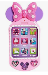 Minnie Mouse Bike & Trike, and Toys - Minnie Bow-Tique Why Hello Pretend Play Cell Phone, Lights and Sounds, Kids Toys for Ages 3 Up by Just Play