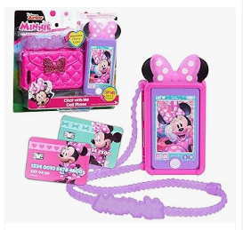 Minnie Mouse Bike & Trike, and Toys - Disney Junior Minnie Mouse Chat with Me Pretend Play Cell Phone Set, Lights and Sounds, Kids Toys for Ages 3 Up by Just Play
