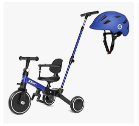 XJD Kids Bike & Trike, and Electric Car - XJD Toddler Bike, 6 in 1 Multifunctional Tricycle for 1-4 Year Olds with Helmet, Adjustable Skateboard Helmet