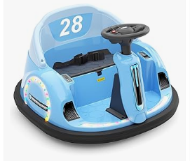 XJD Kids Bike & Trike, and Electric Car - XJD, 12V Baby Bumper Car for Toddlers 1-3, Remote Control Baby Electric Ride On Toy with MP3, Colorful LED Light Strip