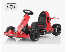 XJD Kids Bike & Trike, and Electric Car - XJD, 12V 7Ah Battery Electric Go Kart with Adjustable Seat, Powered Pedal Go Karts for 3+ Kids Youths on Car Electric Vehicle Car for kids