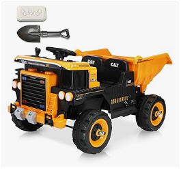 XJD Kids Bike & Trike, and Electric Car - XJD Kids Ride On Dump Truck, 12v Electric Rid on Car with Remote Control, Kids' Electric Dump Bed 2wd Power Ride on Construction