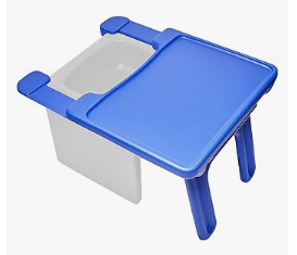 Children's Factory Bike & Trike, Helmet, Scooter & Toys - Edu-tray Kids Desk, Converts Cube Chair to Desk, Space-Saving Toddler Desk Converter, Homeschool & Classroom Student