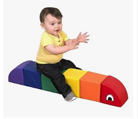 Children's Factory Bike & Trike, Helmet, Scooter & Toys - Children's Factory Baby Inchworm Sit Me Up Floor Seat, Primary CF321-902, Indoor Play Equipment, Toddler Ride On Learning Toys for Daycare
