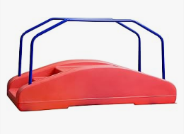 Children's Factory Bike & Trike, Helmet, Scooter & Toys - Children's Factory 3004 Red Rocker/Toddler Bridge with Rails, Rocking Teeter Totter for Kids/Toddlers, Indoor/Outdoor Play Equipment