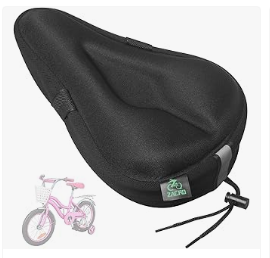 Baby Bike Accessories for Kids - Zacro Gel Kids Bike Seat Cushion Cover for Boys & Girls, Anti-Slip Bike Seat Cover for Toddler, Breathable & Extra Soft Memory