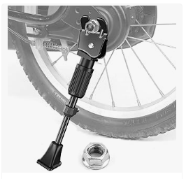 Baby Bike Accessories for Kids - SEISSO Bike Kickstand for Kids Bike 12 14 16 18 20 inch Wheel, Adjustable Rear Mount Bicycle Kickstands, Universal Child Kick