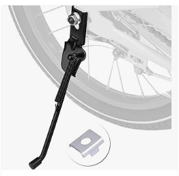 Baby Bike Accessories for Kids - SEISSO Bike Kickstand for Kids Bike, Universal Rear Side Bicycle Kick Stand, Premium Steel with Pad, Replacement Child Kickstand