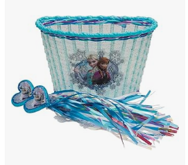 Baby Bike Accessories for Kids - Disney Frozen Kids' Bike Basket and Streamers