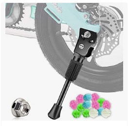 Baby Bike Accessories for Kids - LEICHTEN Kids Bike Kickstand for 12/14/16/18/20 Inch Wheel Children's Bicycle Single-Side Kick Stand Rear Mount Bikes Support