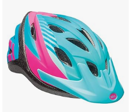 Kids Bike Helmet - Bell Axle Youth Bike Helmet, Blue Tigris (7084257), 54-58cm