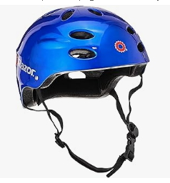Kids Bike Helmet - Razor V-17 Youth Multi-Sport Helmet - CPSC Approved Kid’s Helmet with Adjustable Strap - Durable Helmet with Foam