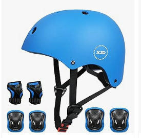 Kids Bike Helmet - XJD Kids Bike Helmet,Multi-Sport Protective Gear Set for 3-5-8-14 Years Boys Girls with Knee and Elbow Pads Wrist Guards fit