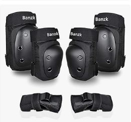 Kids Cycling Protective Gear - Adult Knee Pads Elbow Pads Wrist Guards for Adult Kids 6 in 1 Protective Gear Set for Skateboarding Biking Roller