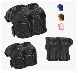 Kids Cycling Protective Gear - Kids Protective Gear Set - Knee Pads Elbow Pads with Wrist Guards for Ages 3-12 | 3-in-1 Safety Protective Gear