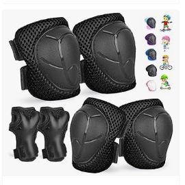 Kids Cycling Protective Gear - Kids/Youth Knee Pads and Elbow Pads Set for Kids 3-14 Years Boys Girls Protective Gear Set Adjustable Knee Pads, Elbow pads