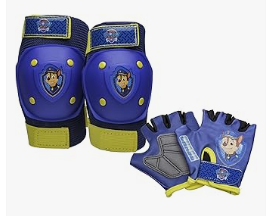 Kids Cycling Protective Gear - BELL Paw Patrol Skye Pad & Glove Set