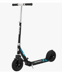 Best Scooter for Kids - Razor A5 Air Kick Scooter for Kids Ages 8+ - Extra-Long Deck, 8" Pneumatic Rubber Wheels, Foldable, Anti-Rattle Handlebar