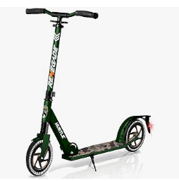 Best Scooter for Kids - Hurtle Renegade Kick Scooter for Kids, Teenagers & Adults - 2-Wheel Folding Scooter with Adjustable T-Bar Handlebar
