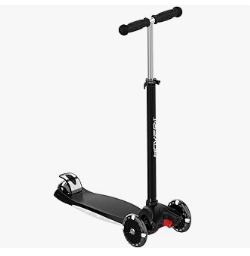 Best Scooter for Kids - Hover-1 Scout Folding Kick Scooter for Kids with Multicolor Wheel Lights, 4.8” Front Wheels, Rear Foot Brake, and 110 LB