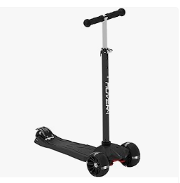 Best Scooter for Kids - Hover-1 Solaris Kick Scooter with Multicolor Wheel Lights, 4.5” Front Wheels, Rear Foot Brake, and 110 Pound Weight Capacity