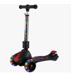 Best Scooter for Kids - Ziggy Folding Kick Scooter for Kids (5+ Year Old) | Features Lean-to-Turn Axle, Solid PU Tires & Slim-Design, 110 LB Max Load