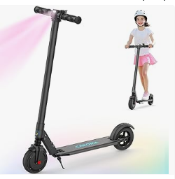 Best Scooter for Kids - Caroma Electric Scooter for Kids Ages 6-14, 250W Motor, Max 16 Miles & 15 Mph, 3 Speeds Adjustable, LED Display