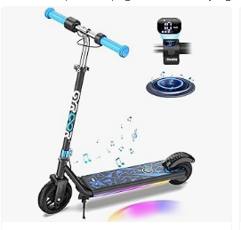 Best Scooter for Kids - Gyroor H30 Max Electric Scooter for Kids, LED Dispaly, 150W Powerful Motor, Dual Brake System, Adjustable Height
