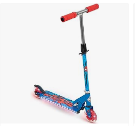 Best Scooter for Kids - Huffy Disney and Marvel Light Up Kids' Inline Scooters, Multiple Color Options, LED Lights, Ages 5+ Years Old, Adjustable