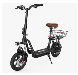 Best Scooter for Kids - iScooter Electric Scooter with Seat, 37/21 Miles Long Range & 28/19/15.6 MPH Top Speed, 14"/12"/10" Pneumatic Tire