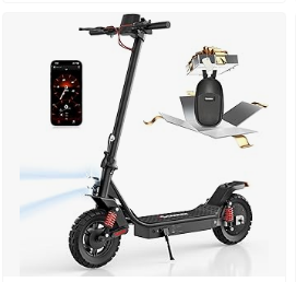 Best Scooter for Kids - iScooter Electric Scooter Adults, 50/37 Miles Long Range,28 MPH Max Speed, 800W Motor E Scooter Foldable with 10"