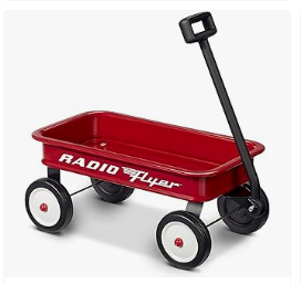 Best Wagons for Kids - Radio Flyer 16.5” Retro Toy Wagon (Amazon Exclusive), Red Wagon Toy for Ages 1.5+